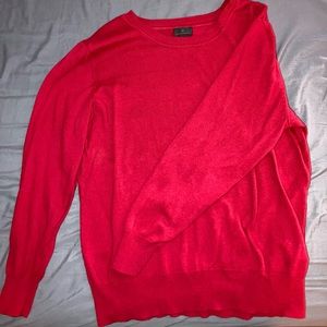 Red soft sweater
